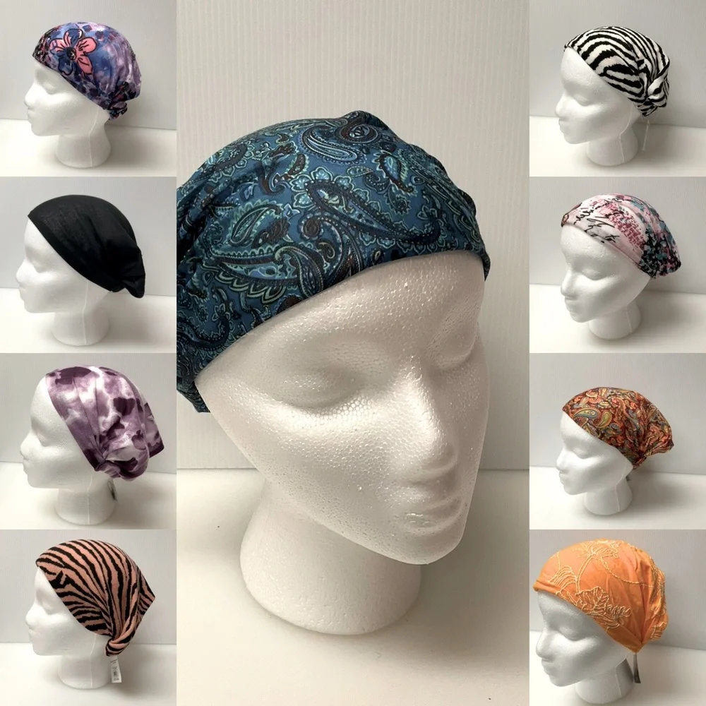 nwt HEAD SCARFS - HEADBANDS Lot of 11 Various Colors and Fabrics One Size
